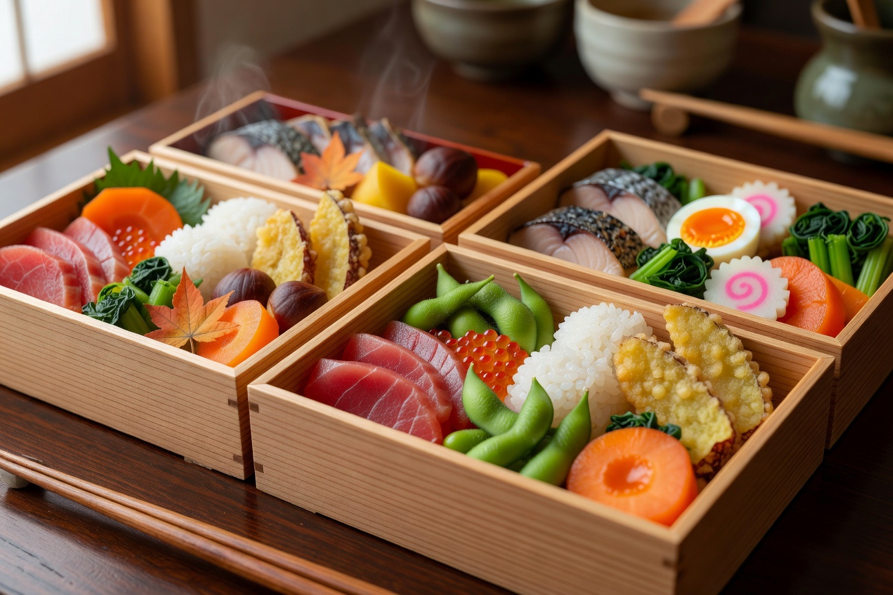 A seasonal bento — the art of prepared simplicity